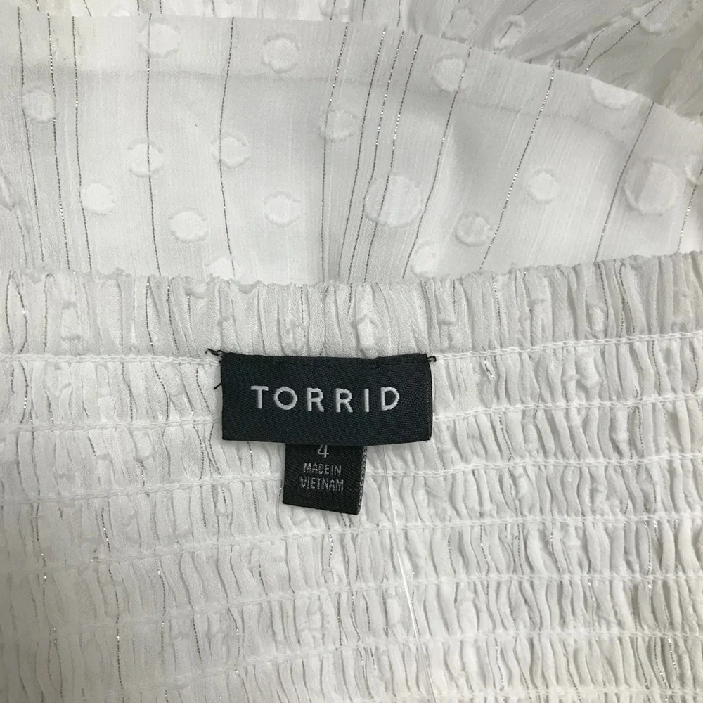 Torrid Clip Dot Chiffon Skater Dress - New! - Size 26 (4)
